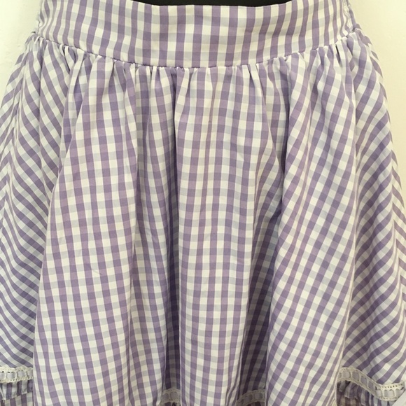 New Ank rouge gingham ribbon short skirt - Picture 2 of 4